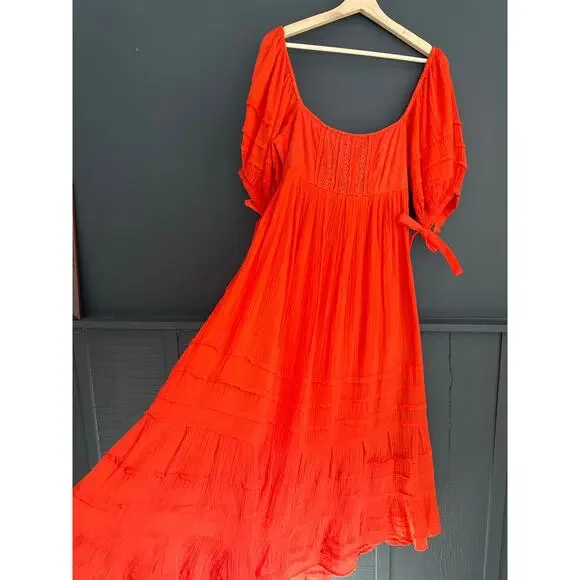 Free People Let's Be Friends Midi Dress